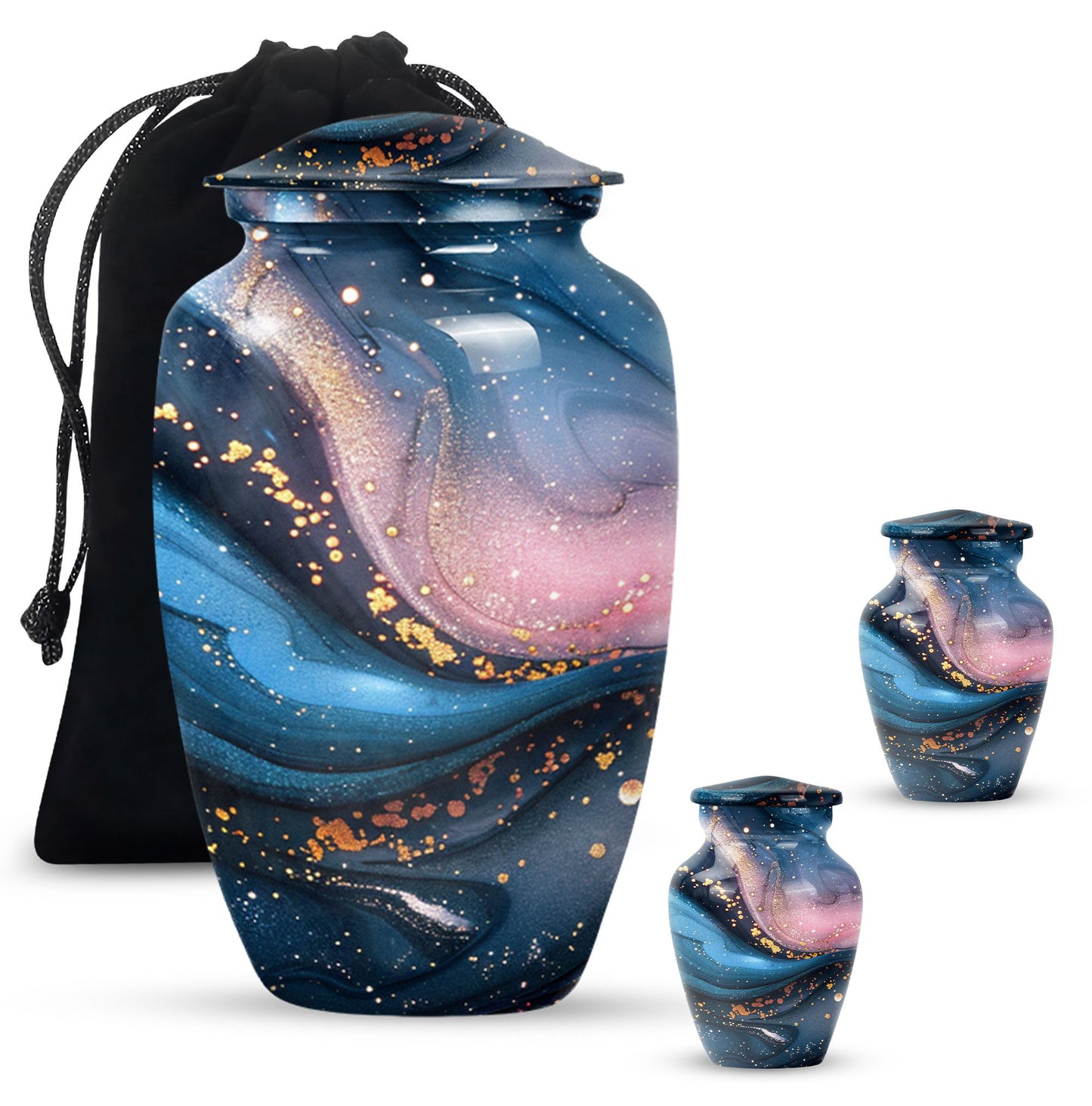 classic abstract urn in, personalized funeral urn.