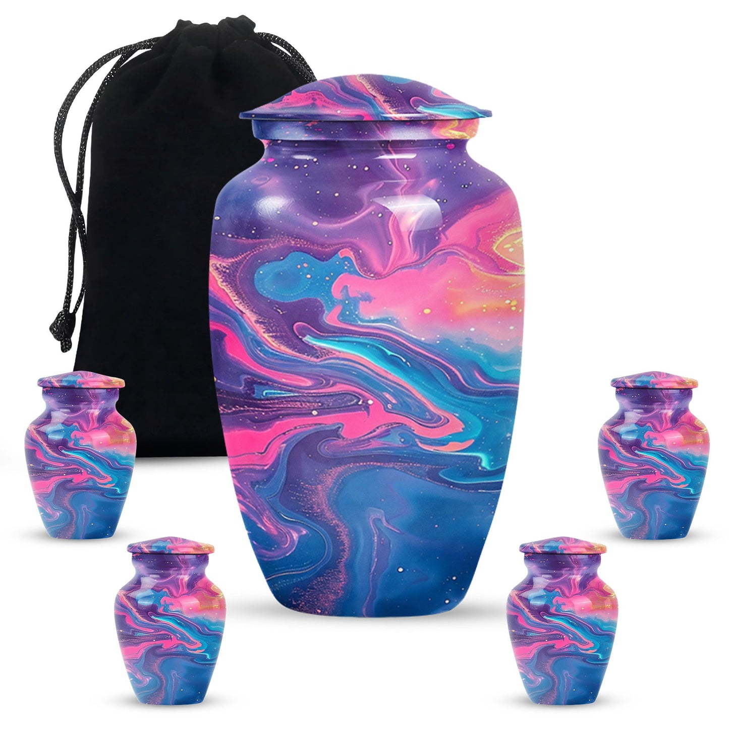 Classic abstract urn for burial, large cremation urn.