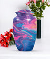 Classic abstract urn for burial, large cremation urn.