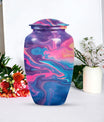 Classic abstract urn for burial, large cremation urn.