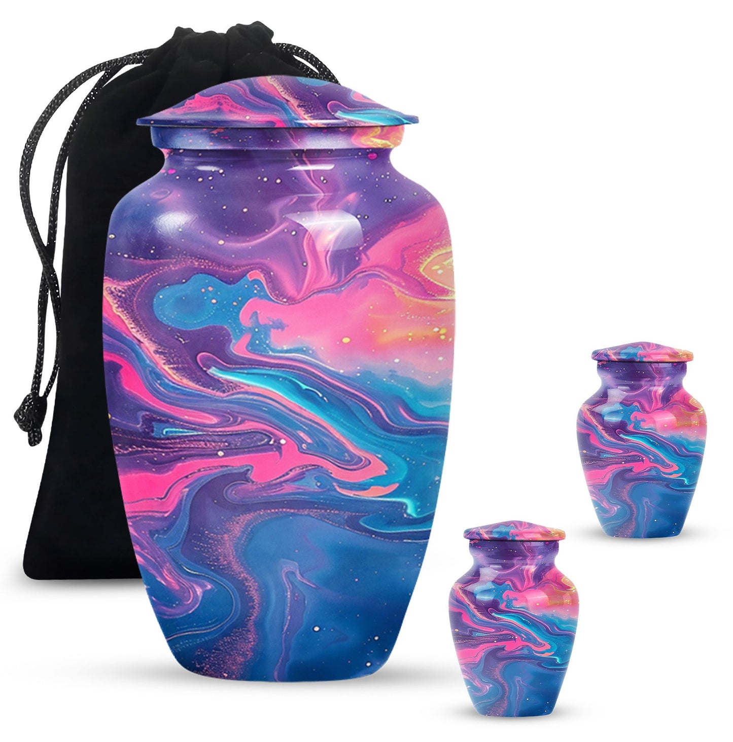 Classic abstract urn for burial, large cremation urn.