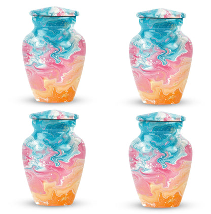 abstract classic urn for ashes, large aluminium memorial urn