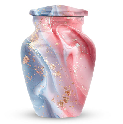 Abstract cremation urn in classic design