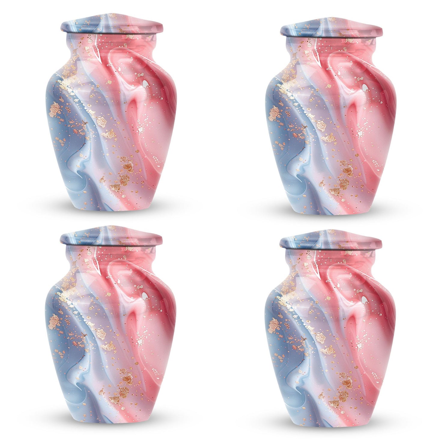 Abstract cremation urn in classic design