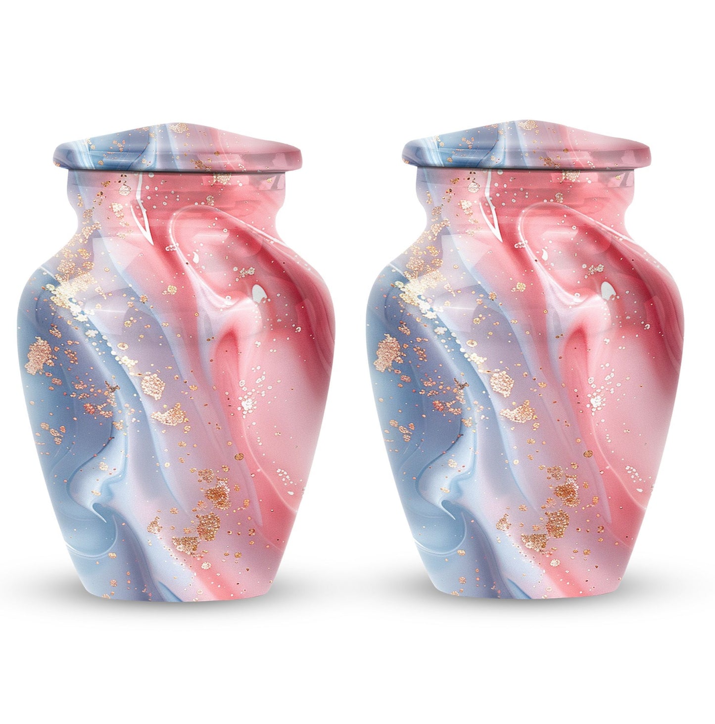 Abstract cremation urn in classic design