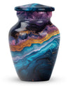 Classic abstract urn, 10-inch memorial urn for human ashes