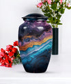 Classic abstract urn, 10-inch memorial urn for human ashes