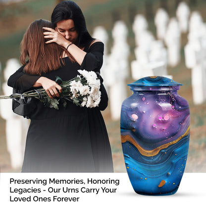classic abstract urn for cremation ashes