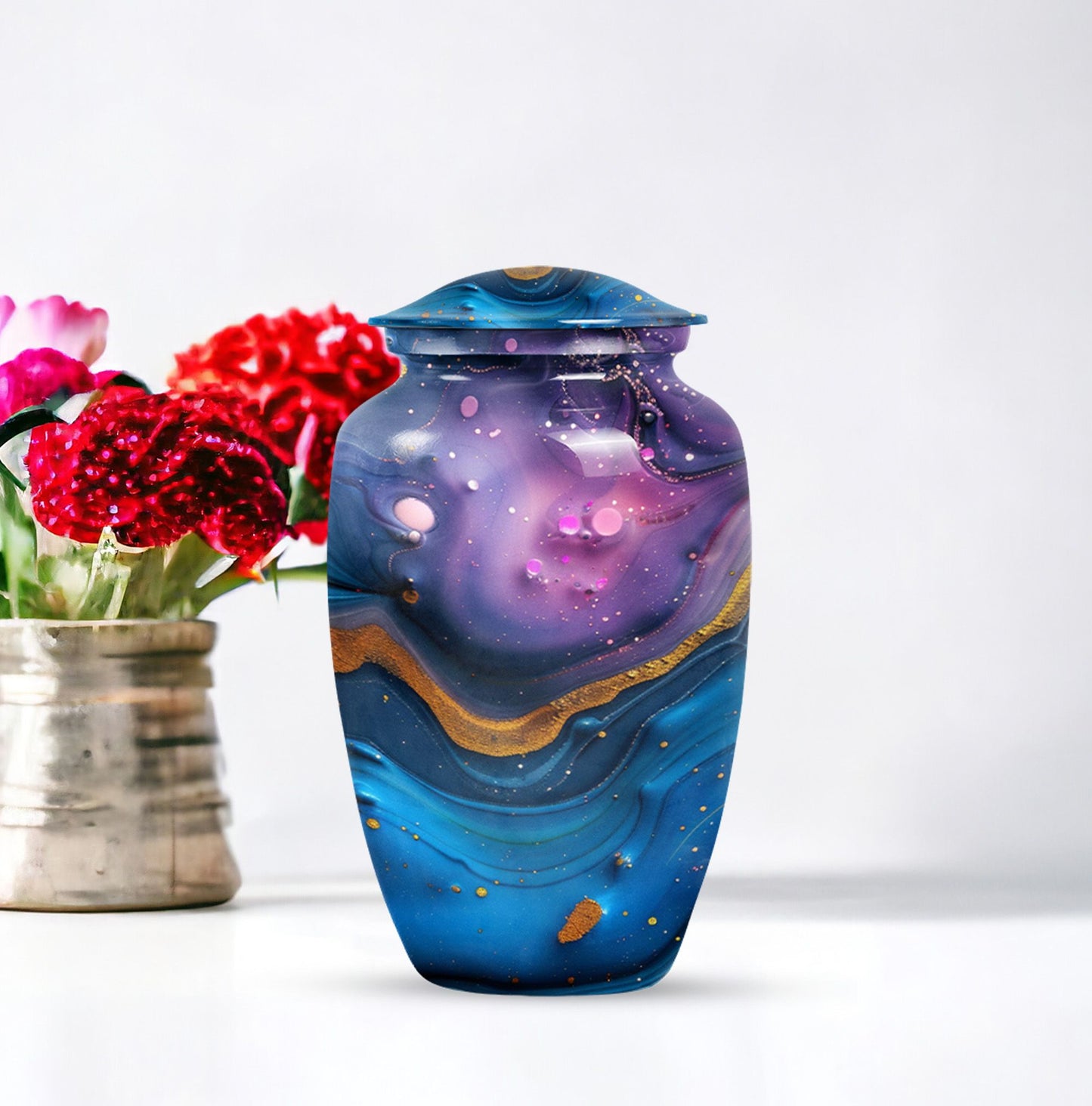 classic abstract urn for cremation ashes