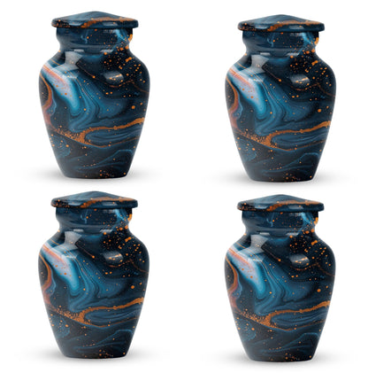 Abstract Burial Large Urn, Classic Aluminium Urn.