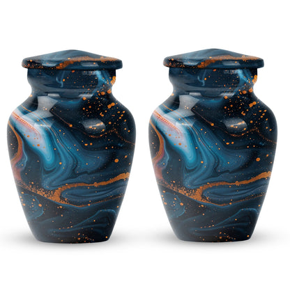 Abstract Burial Large Urn, Classic Aluminium Urn.