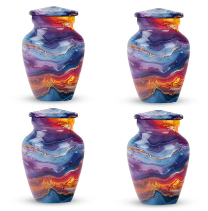 abstract classic urn, aluminium large funeral urn for ashes
