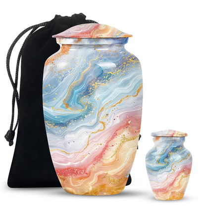 Classic Aluminium Cremation Urn for Human Ashes