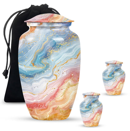 Classic Aluminium Cremation Urn for Human Ashes