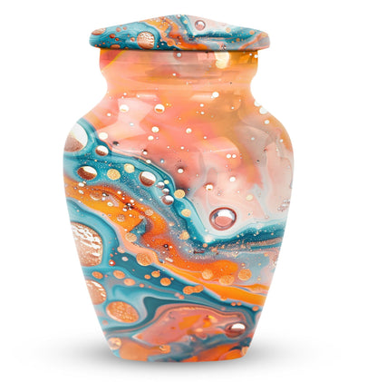 10-inch Pastel Swirl Urn