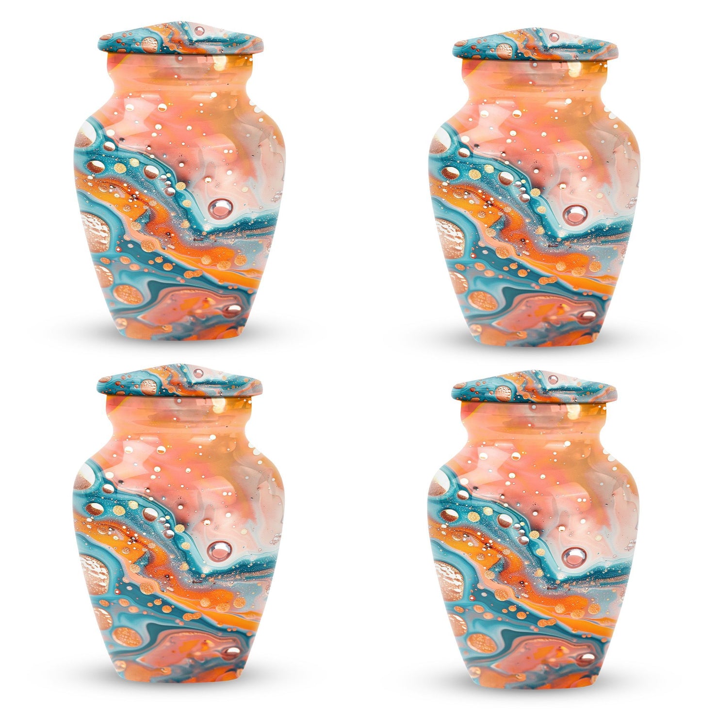 10-inch Pastel Swirl Urn
