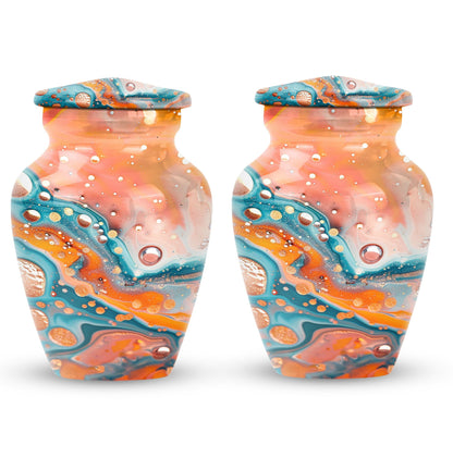 10-inch Pastel Swirl Urn