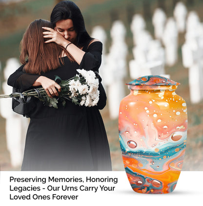 10-inch Pastel Swirl Urn