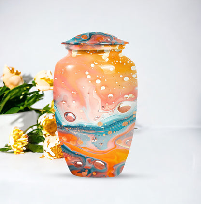 10-inch Pastel Swirl Urn