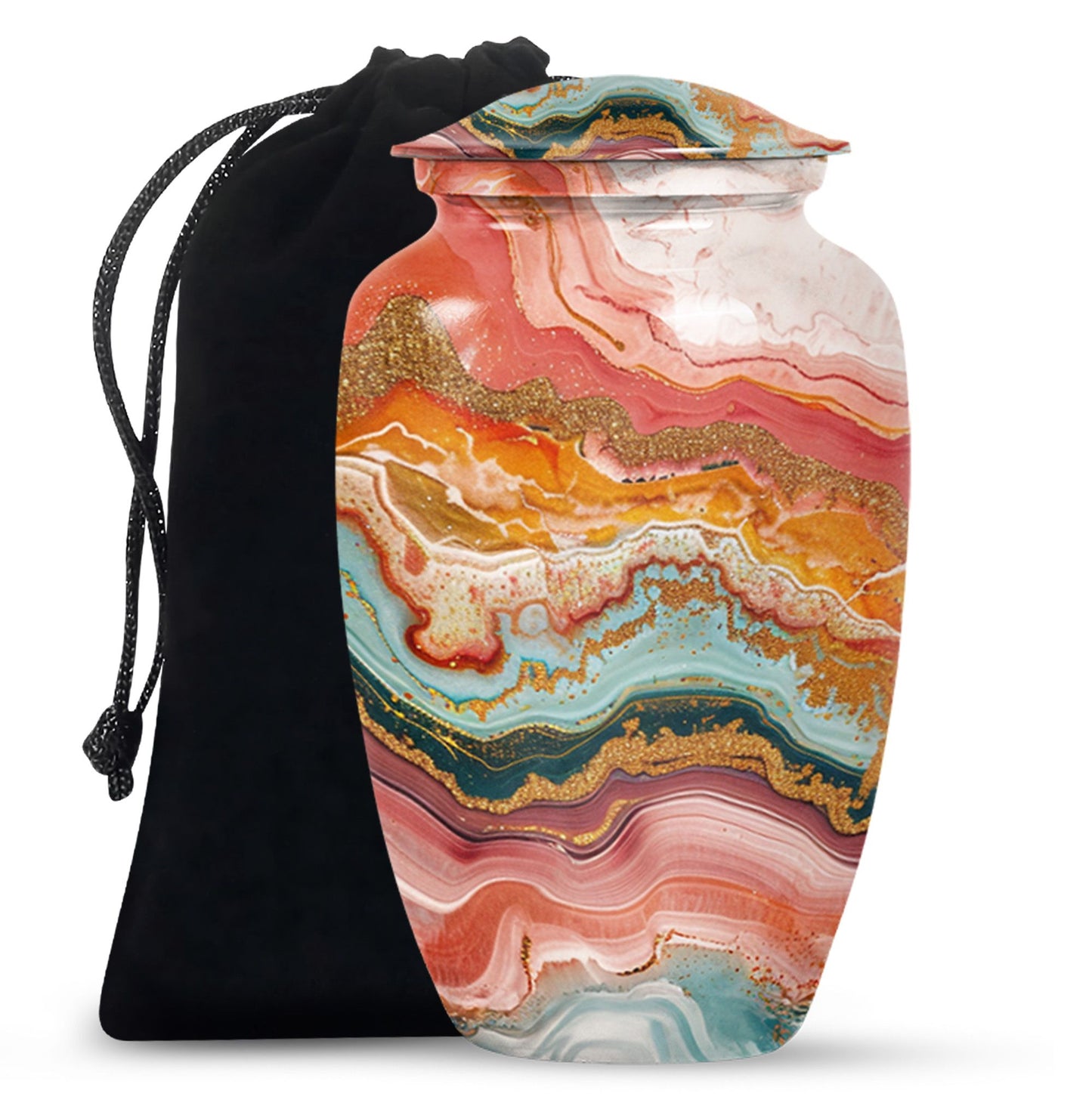 Pastel Swirl Urn for cremation ashes