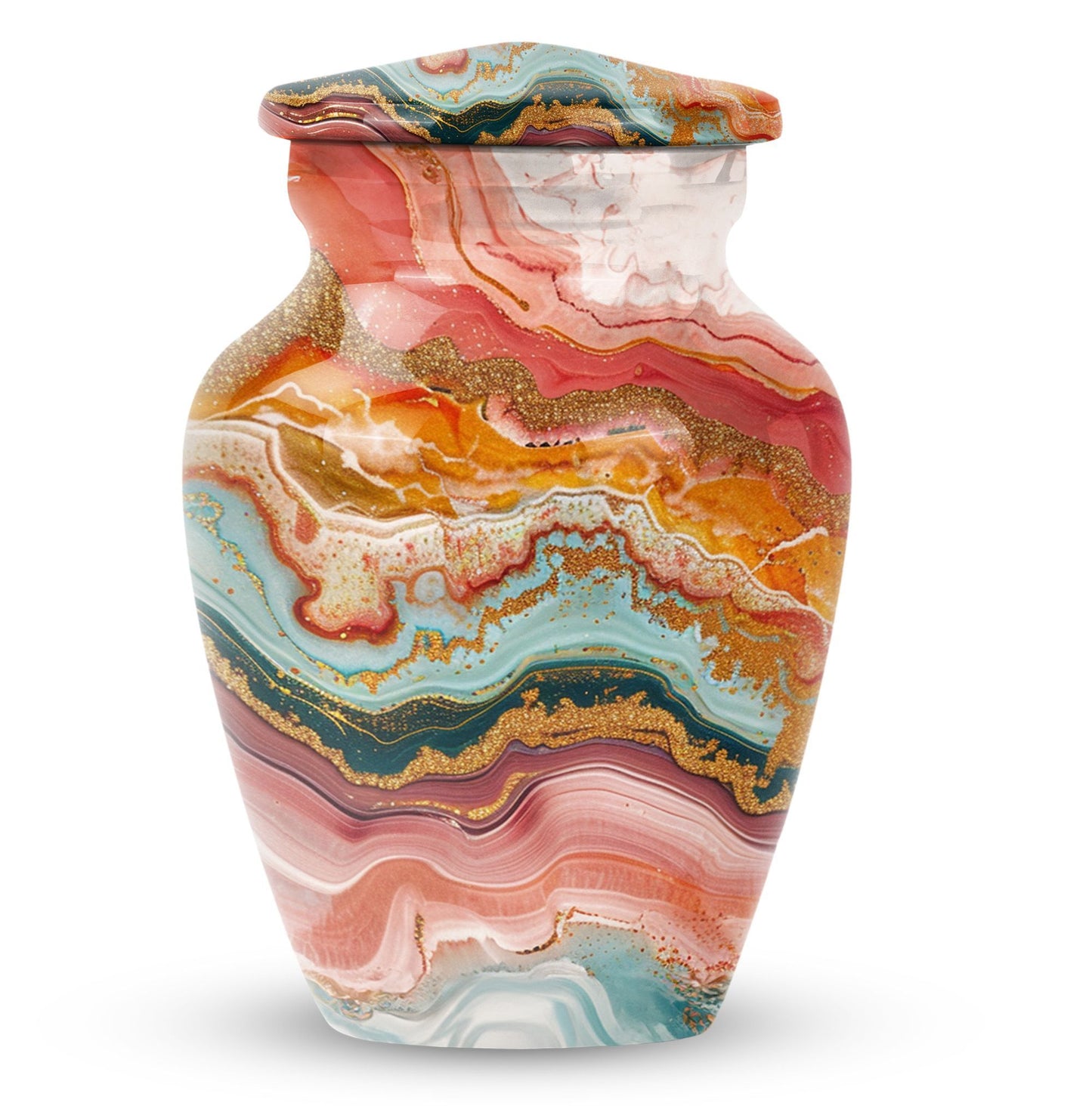 Pastel Swirl Urn for cremation ashes