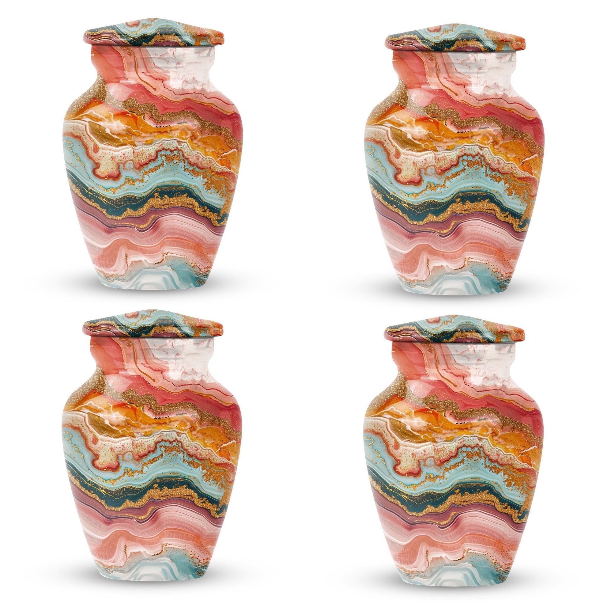 Pastel Swirl Urn for cremation ashes