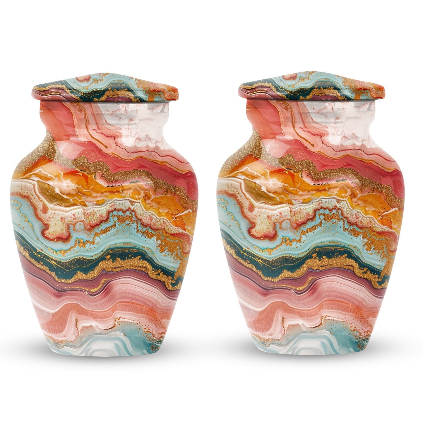 Pastel Swirl Urn for cremation ashes