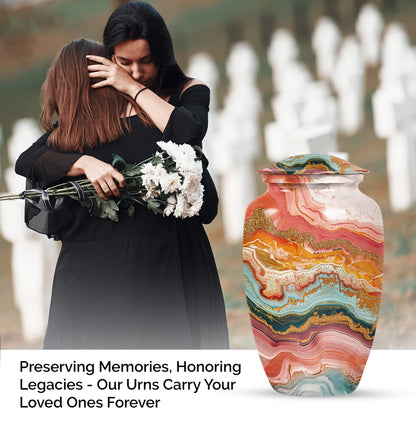 Pastel Swirl Urn for cremation ashes