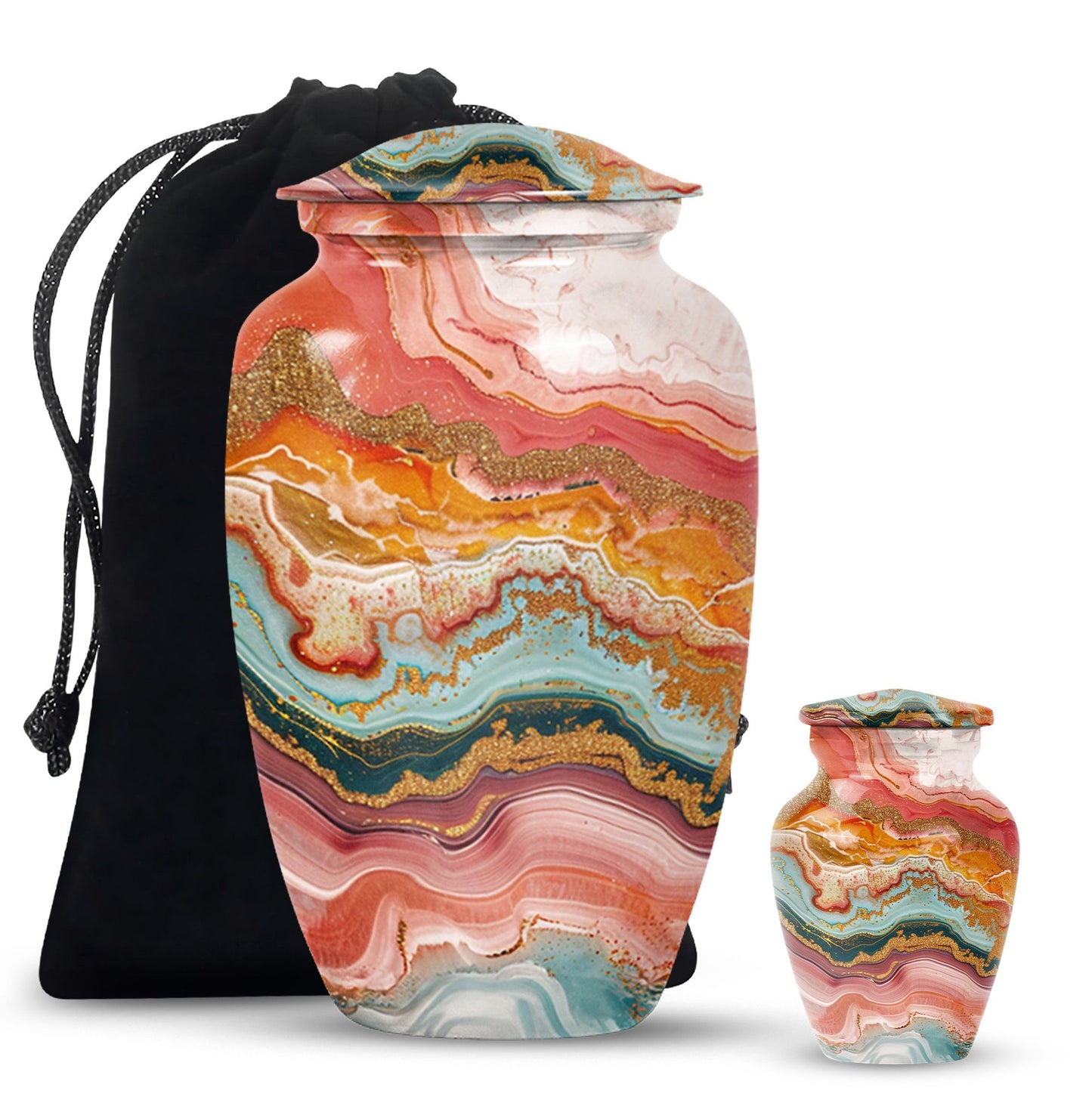 Pastel Swirl Urn for cremation ashes