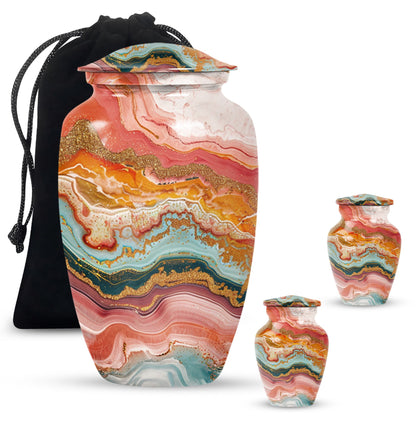 Pastel Swirl Urn for cremation ashes