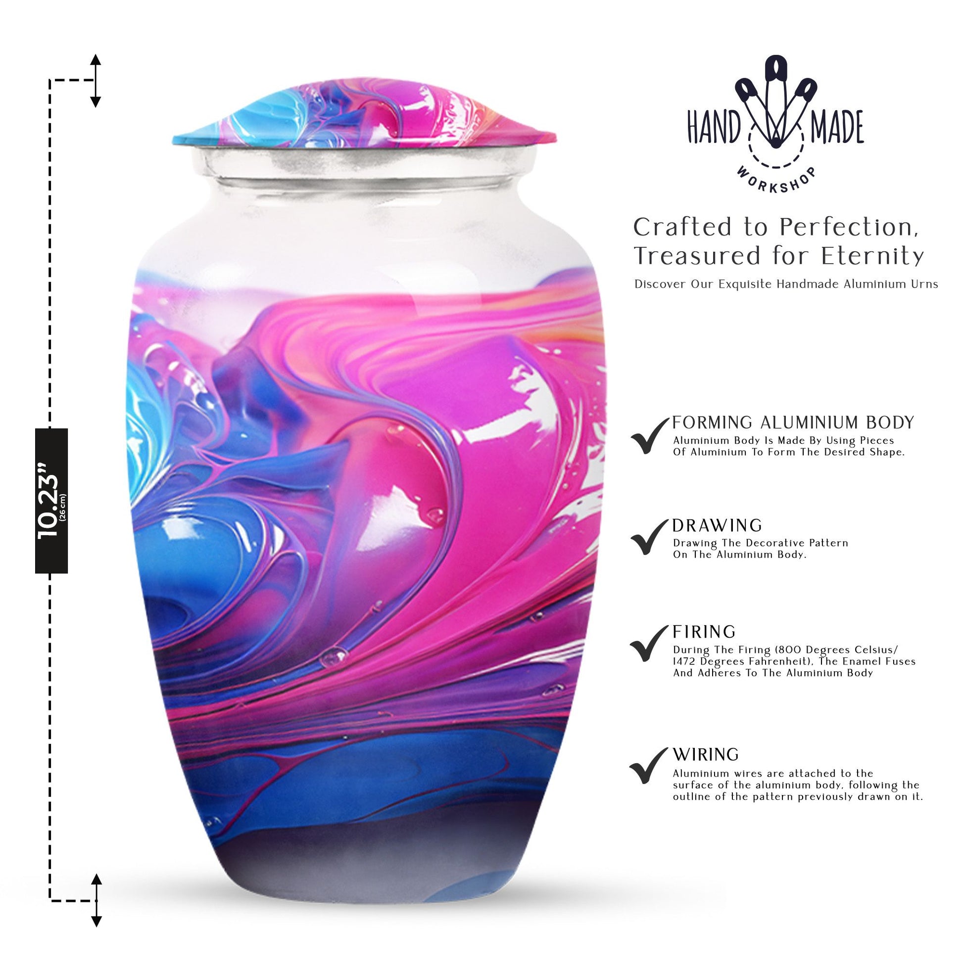 Pastel Swirl Urn for adults
