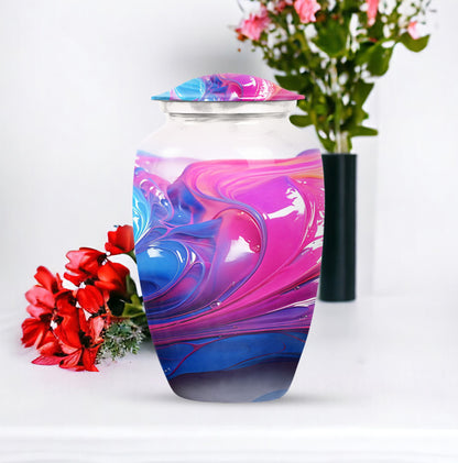 Pastel Swirl Urn for adults