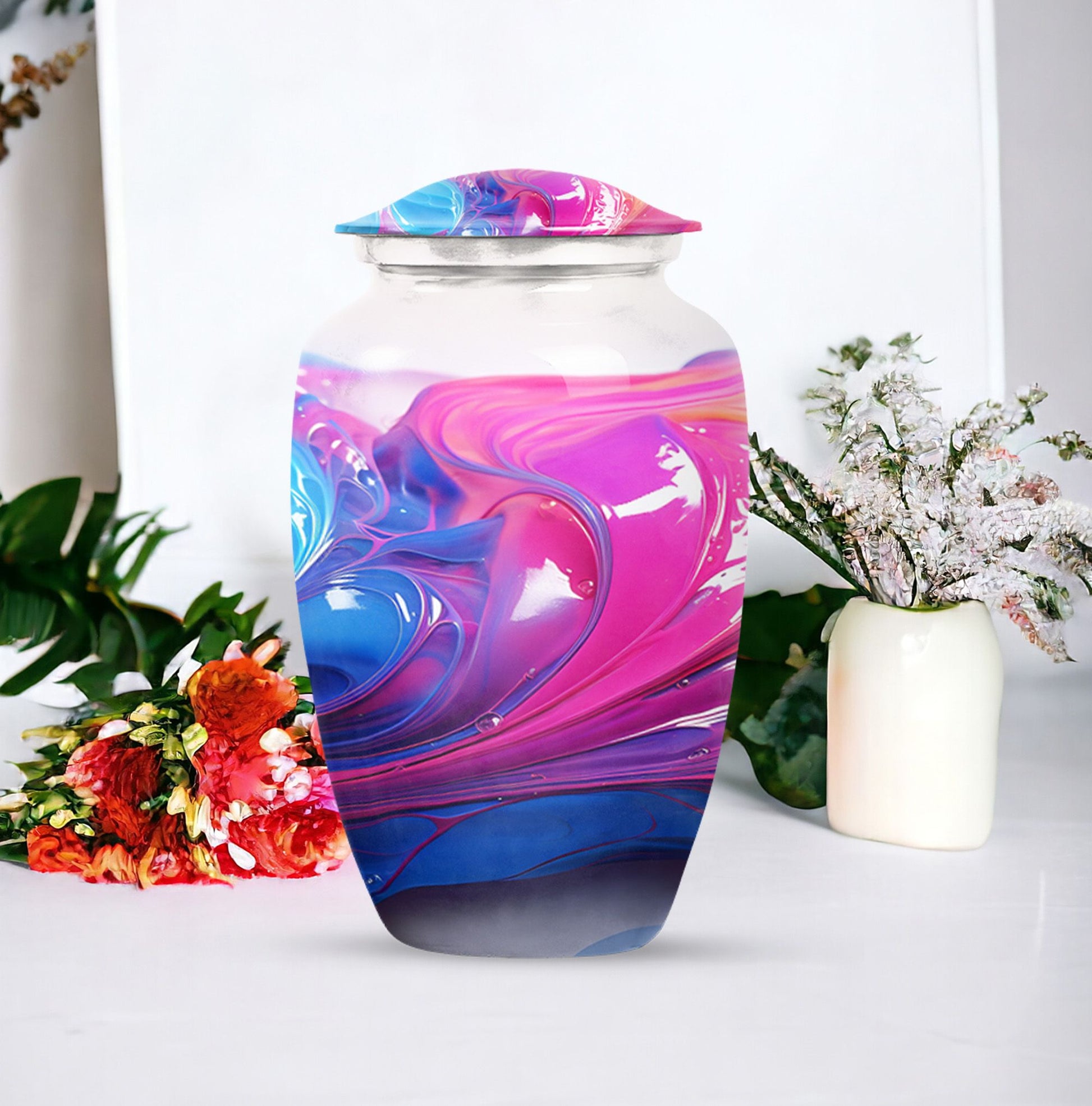 Pastel Swirl Urn for adults