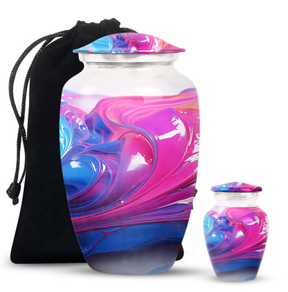 Pastel Swirl Urn for adults