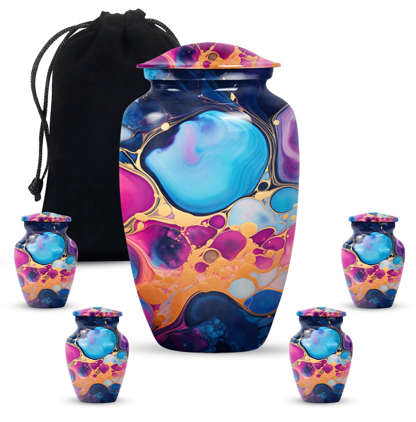 Pastel Swirl Urn