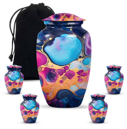 Pastel Swirl Urn