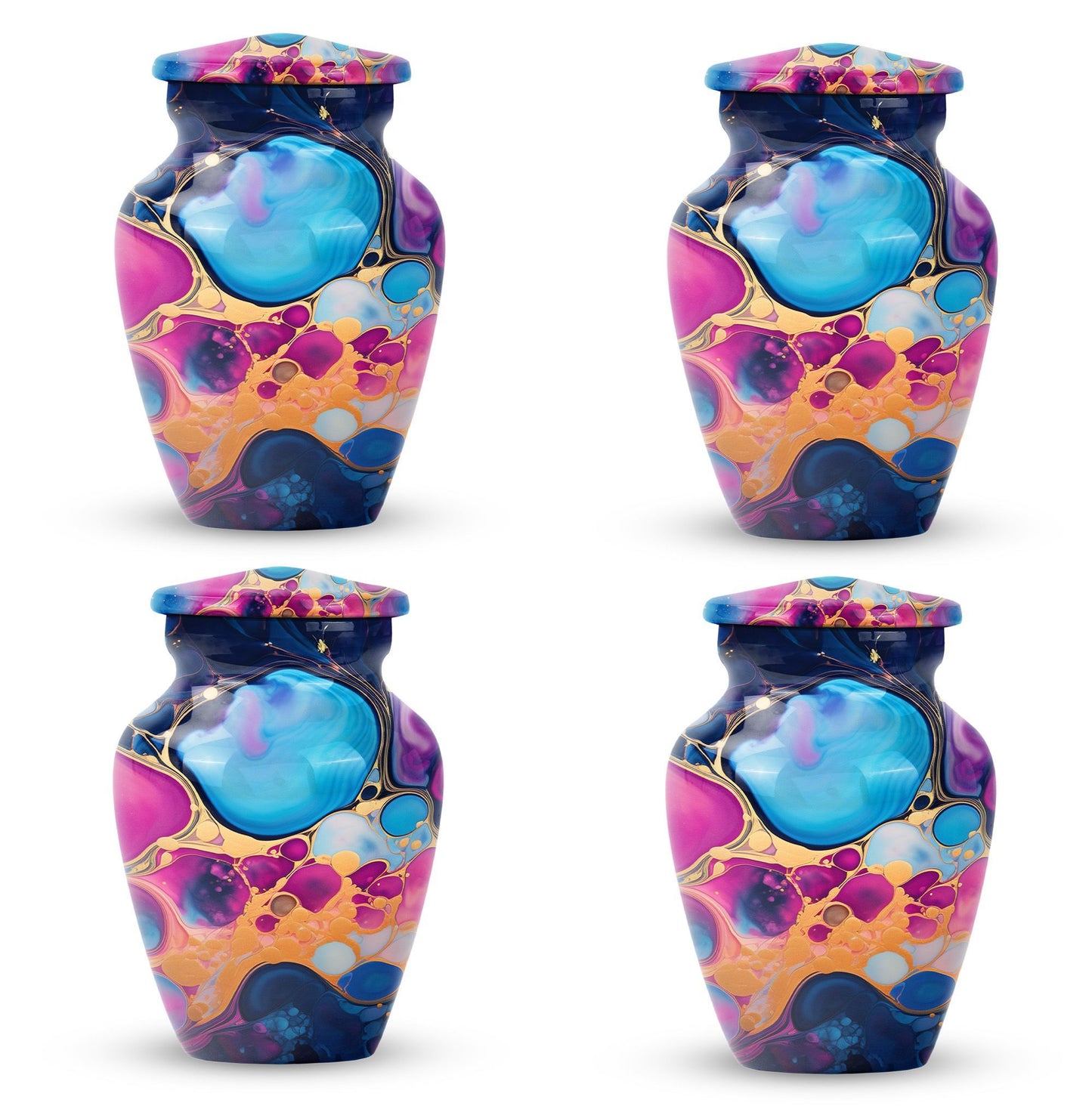 Pastel Swirl Urn