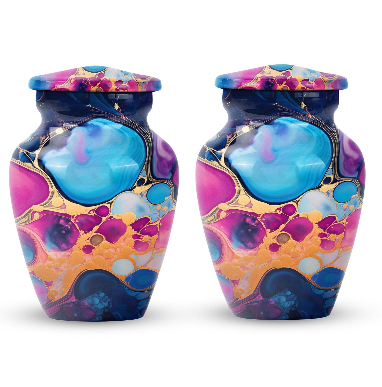 Pastel Swirl Urn