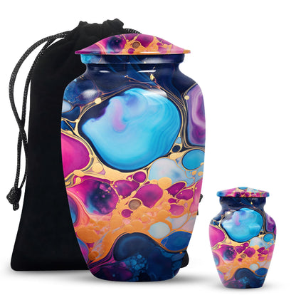 Pastel Swirl Urn