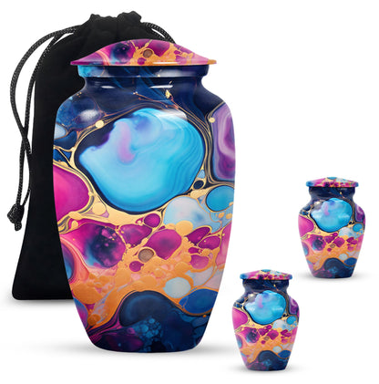 Pastel Swirl Urn