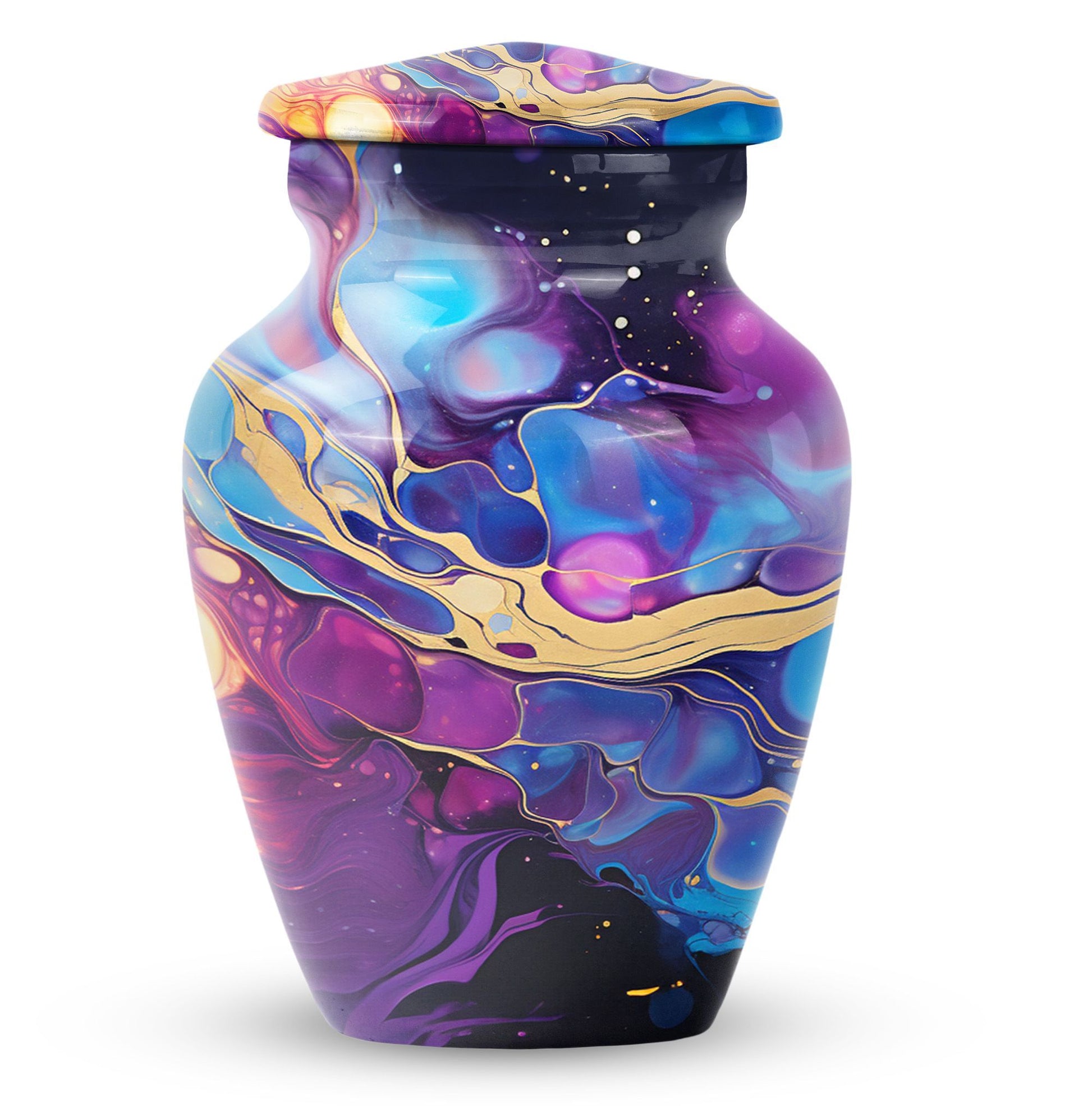 Classic pastel swirl urn for cremation ashes