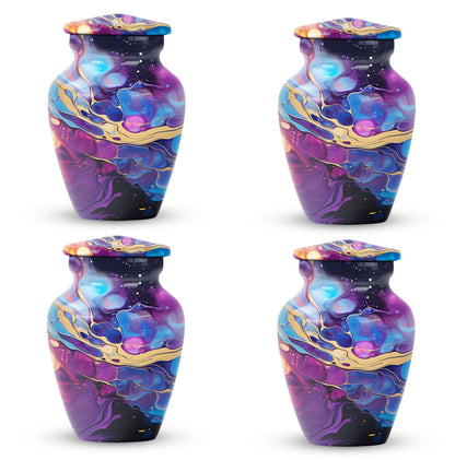 Classic pastel swirl urn for cremation ashes