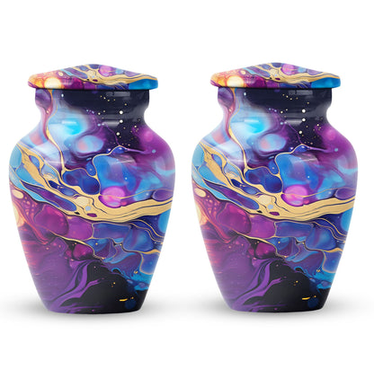 Classic pastel swirl urn for cremation ashes