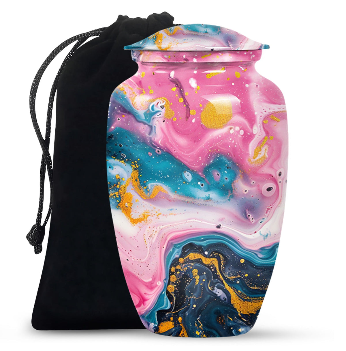 pastel swirl classic urn for funeral burial