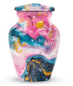 pastel swirl classic urn for funeral burial