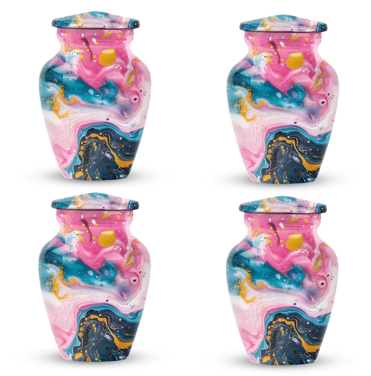 pastel swirl classic urn for funeral burial