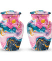 pastel swirl classic urn for funeral burial