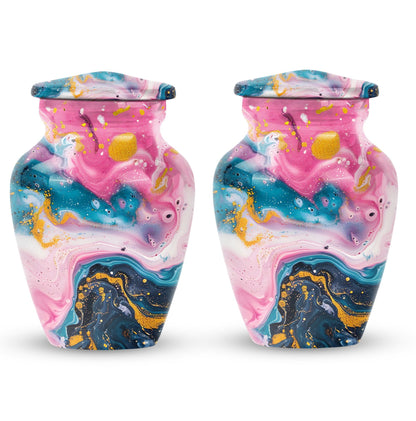 pastel swirl classic urn for funeral burial