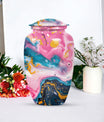pastel swirl classic urn for funeral burial