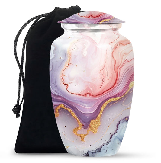 pastel swirl classic urn for cremation ashes